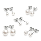 サージカルステンレス ピアス パール レディース シンプル 1ペア | ピアス専門店HOMESLICEPRODUCTIONS | 詳細画像1 