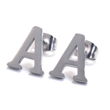 ピアス 316Lサージカルステンレス アルファベット | ピアス専門店HOMESLICEPRODUCTIONS | 詳細画像1 