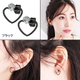 ピアス サージカルステンレス センタージュエル フレームハート 1ペア | ピアス専門店HOMESLICEPRODUCTIONS | 詳細画像6