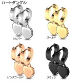 ボール&ハートダングル ステンレスフープピアス レディース | ピアス専門店HOMESLICEPRODUCTIONS | 詳細画像3