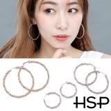 ツイストフープ ステンレスピアス レディース | ピアス専門店HOMESLICEPRODUCTIONS | 詳細画像1