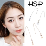 トリプルスター ロングチェーン ステンレスピアス （1ペア） | ピアス専門店HOMESLICEPRODUCTIONS | 詳細画像1 