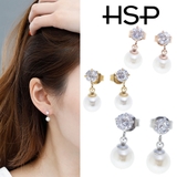 イミテーションパール＆ジュエル シンプル ステンレスピアス （1ペア） | ピアス専門店HOMESLICEPRODUCTIONS | 詳細画像1 