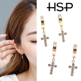 ジュエルクロス ステンレスフープピアス （1ペア） | ピアス専門店HOMESLICEPRODUCTIONS | 詳細画像1 