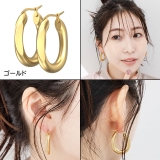 ピアス サージカルステンレス オーバルフープ | ピアス専門店HOMESLICEPRODUCTIONS | 詳細画像4