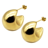 ゴールド | フープピアス サージカルステンレス 甲丸 | ピアス専門店HOMESLICEPRODUCTIONS