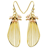 ライトパープル | フックピアス サージカルステンレス 羽 | ピアス専門店HOMESLICEPRODUCTIONS