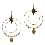 E | フックピアス サージカルステンレス ビーズ | ピアス専門店HOMESLICEPRODUCTIONS