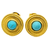 ターコイズブルー | ピアス サージカルステンレス ゴールド | ピアス専門店HOMESLICEPRODUCTIONS