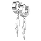 シルバー | フープピアス サージカルステンレス チャーム付 | ピアス専門店HOMESLICEPRODUCTIONS