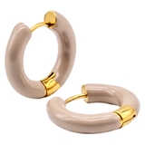 ライトグレー | フープピアス フレンチ ドリップ | ピアス専門店HOMESLICEPRODUCTIONS