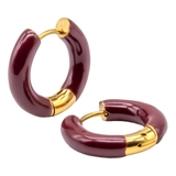 バーガンディ | フープピアス フレンチ ドリップ | ピアス専門店HOMESLICEPRODUCTIONS