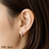 フープピアス サージカルステンレス ハンマー | ピアス専門店HOMESLICEPRODUCTIONS | 詳細画像9 