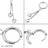 フープピアス スタッドピアス サージカルステンレス | ピアス専門店HOMESLICEPRODUCTIONS | 詳細画像4 