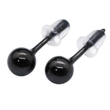 ブラック | ピアス セラミックボール 1ペア | ピアス専門店HOMESLICEPRODUCTIONS