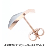 ピアス サージカルステンレス ブラックスクエアプレート | ピアス専門店HOMESLICEPRODUCTIONS | 詳細画像4 