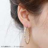 ツイストフープ ステンレスピアス レディース | ピアス専門店HOMESLICEPRODUCTIONS | 詳細画像11