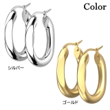 ピアス サージカルステンレス オーバルフープ | ピアス専門店HOMESLICEPRODUCTIONS | 詳細画像2