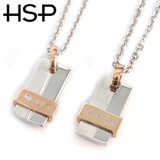 316Lサージカルステンレス ミニプレートネックレス ペア【ペア | ピアス専門店HOMESLICEPRODUCTIONS | 詳細画像2