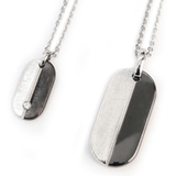 316Lサージカルステンレス オーバル2トーンネックレス | ピアス専門店HOMESLICEPRODUCTIONS | 詳細画像1