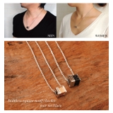 316Lサージカルステンレス スクエアモチーフチェッカーネックレス ペア | ピアス専門店HOMESLICEPRODUCTIONS | 詳細画像4