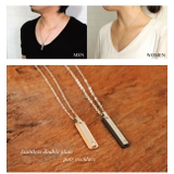 316Lサージカルステンレス ダブルプレートネックレス ペア | ピアス専門店HOMESLICEPRODUCTIONS | 詳細画像4