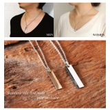 316Lサージカルステンレス サイドラインプレートネックレス ペア | ピアス専門店HOMESLICEPRODUCTIONS | 詳細画像4