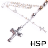 316Lサージカルステンレス マリアメダイ×キリスト十字 ロザリオネックレス | ピアス専門店HOMESLICEPRODUCTIONS | 詳細画像2