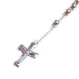 316Lサージカルステンレス マリアメダイ×キリスト十字 ロザリオネックレス | ピアス専門店HOMESLICEPRODUCTIONS | 詳細画像1