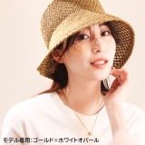 316Lサージカルステンレス 6mmシンセティックオパール ネックレス | ピアス専門店HOMESLICEPRODUCTIONS | 詳細画像6