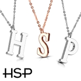 316Lサージカルステンレス アルファベットネックレス | ピアス専門店HOMESLICEPRODUCTIONS | 詳細画像1