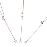 ムーン&スター ステンレス ネックレス | ピアス専門店HOMESLICEPRODUCTIONS | 詳細画像1