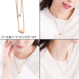 バラエティチャーム ダブルレイヤーチェーン ステンレスネックレス | ピアス専門店HOMESLICEPRODUCTIONS | 詳細画像8