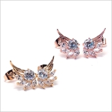 316Lステンレスポスト CZエンジェルウィングピアス 1ペア | ピアス専門店HOMESLICEPRODUCTIONS | 詳細画像8 