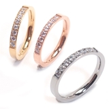 316Lサージカルステンレス CZ ジュエルラインリング | ピアス専門店HOMESLICEPRODUCTIONS | 詳細画像4