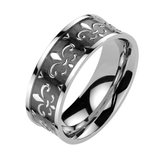 ユリ紋章 ステンレスリング 316Lステンレス | ピアス専門店HOMESLICEPRODUCTIONS | 詳細画像1