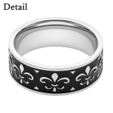 ユリ紋章 ステンレスリング 316Lステンレス | ピアス専門店HOMESLICEPRODUCTIONS | 詳細画像3