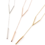 ネックレス サージカルステンレス メタルバー Y字 ペンダント レディース | ピアス専門店HOMESLICEPRODUCTIONS | 詳細画像1