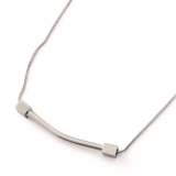 ネックレス サージカルステンレス メタルパイプ&キューブ | ピアス専門店HOMESLICEPRODUCTIONS | 詳細画像3