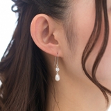 ピアス サージカルステンレス CZ＆淡水パール | ピアス専門店HOMESLICEPRODUCTIONS | 詳細画像3 