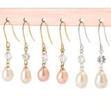 ピアス サージカルステンレス CZ＆淡水パール | ピアス専門店HOMESLICEPRODUCTIONS | 詳細画像1 