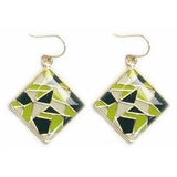 グリーンデザイン | ピアス サージカルステンレス ステンドグラスデザイン | ピアス専門店HOMESLICEPRODUCTIONS