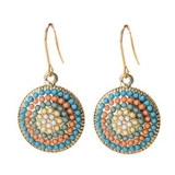 ブルーグリーン系 | ピアス サージカルステンレス パール＆カラービーズ | ピアス専門店HOMESLICEPRODUCTIONS