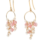 インカローズ | ピアス サージカルステンレス パール＆ナチュラルストーン | ピアス専門店HOMESLICEPRODUCTIONS