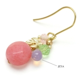 ピアス サージカルステンレス ナチュラルストーン＆ゴールドリーフ | ピアス専門店HOMESLICEPRODUCTIONS | 詳細画像6 