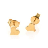 ゴールド | ピアス サージカルステンレス ミニフラットハート 1ペア レディース 両耳用 | ピアス専門店HOMESLICEPRODUCTIONS