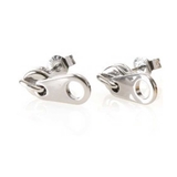 シルバー | ピアス サージカルステンレス ジッパー 1ペア レディース 両耳用 | ピアス専門店HOMESLICEPRODUCTIONS