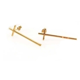 ゴールド | ピアス サージカルステンレス ロングクロス 1ペア レディース 両耳用 | ピアス専門店HOMESLICEPRODUCTIONS