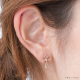 ピアス サージカルステンレス クロス＆ヘンプリーフ 1ペア レディース 両耳用 | ピアス専門店HOMESLICEPRODUCTIONS | 詳細画像3 