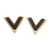 ゴールド | ピアス サージカルステンレス エッジ ピース 1ペア レディース 両耳用 | ピアス専門店HOMESLICEPRODUCTIONS